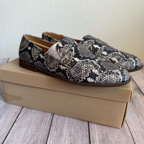 MADEWELL The Alex Loafer In Snake Embossed Leather 9.5 NIB - Picture 3 of 8